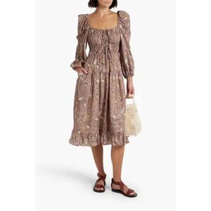 Ulla Johnson Floral Midi Dress Size 6